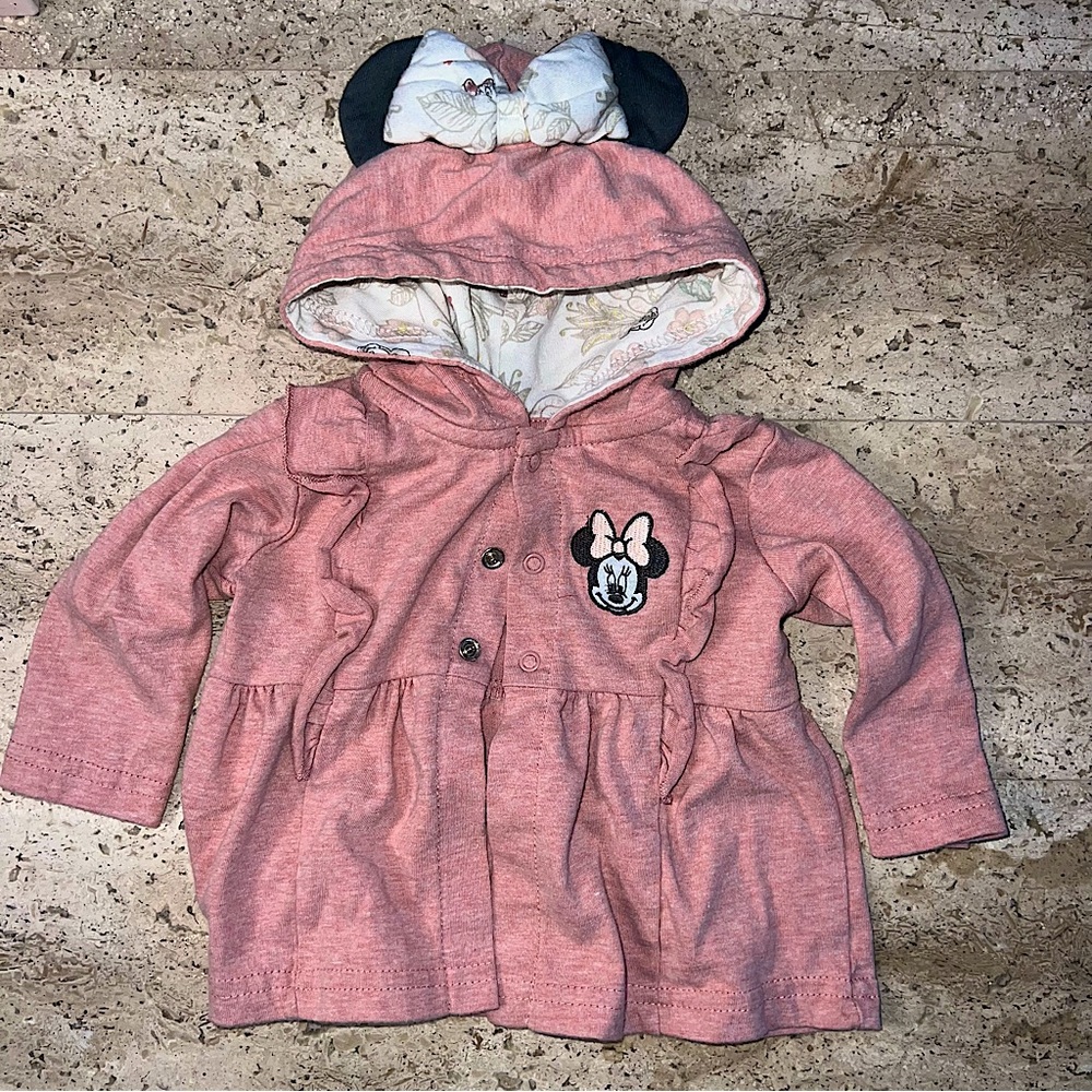Minnie Mouse Embroidery Pink Jacket 3 months Disney baby infant